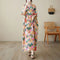 Vintage Cotton Summer Maxi Dress – Harajuku Floral Beachwear - Evallys.com