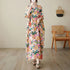Vintage Cotton Summer Maxi Dress – Harajuku Floral Beachwear - Evallys.com