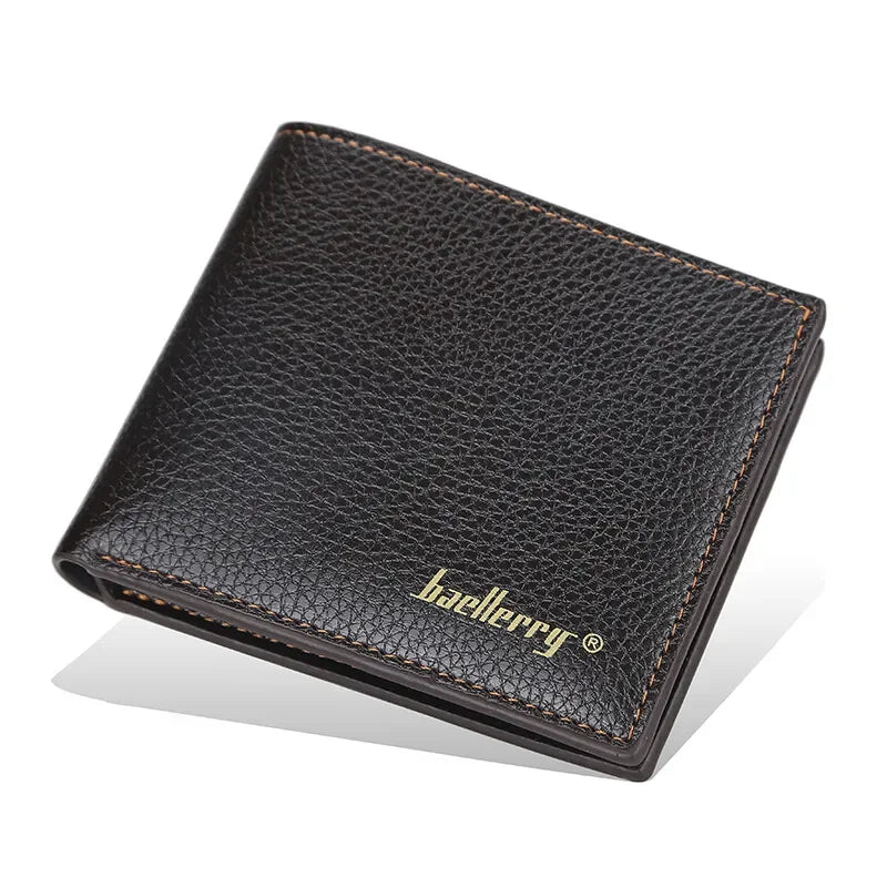 Men RFID Wallets New Short Card Holder Simple Style Male Purses Photo Holder Small Coin Bag Bifold Wallet Pocket For Men - Evallys.com