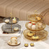 2/3 Tier Fruit Plate Stand Coffee Table Snack Tray Dried Fruit Dessert Plate Bar Counter Display Holder
