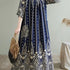 Summer Ethnic Print Dress with Pockets – Loose Mid-Calf Casual Wear - Evallys.com