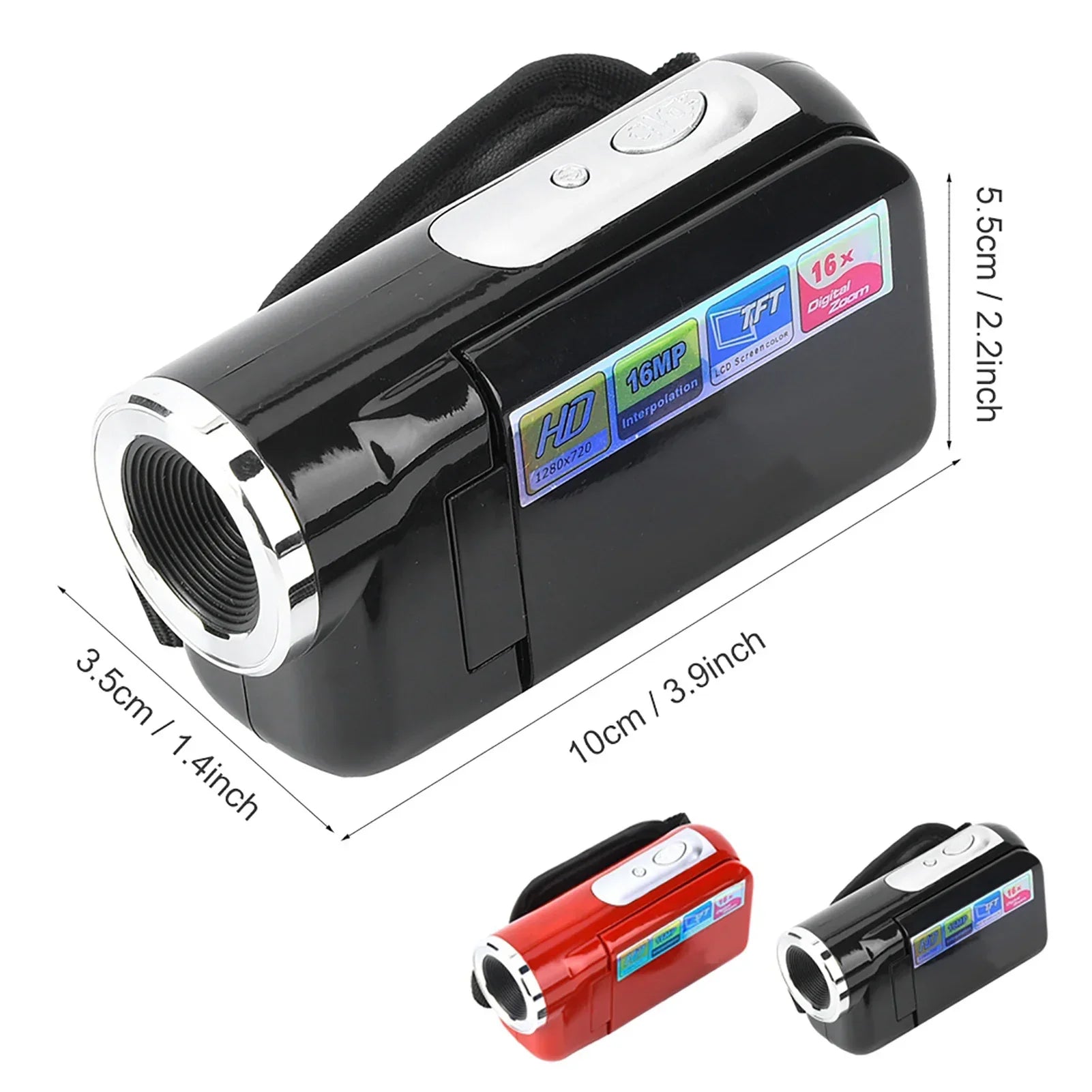 Digital Video Camera Portable Children Kids HD Digital Video Camera Camcorder with LCD Sceen Camcorder Recorder - Evallys.com