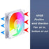 DC12V PC Cooling Fan RGB 9 Leaves Design Computer Case Fan 5v3 pin 4pin Computer Case Air Cooling Argb Technology Efficient Heat - Evallys.com