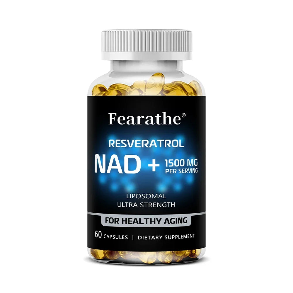 NAD+ Boost with Resveratrol – Anti-Aging & Energy Support 120 Caps