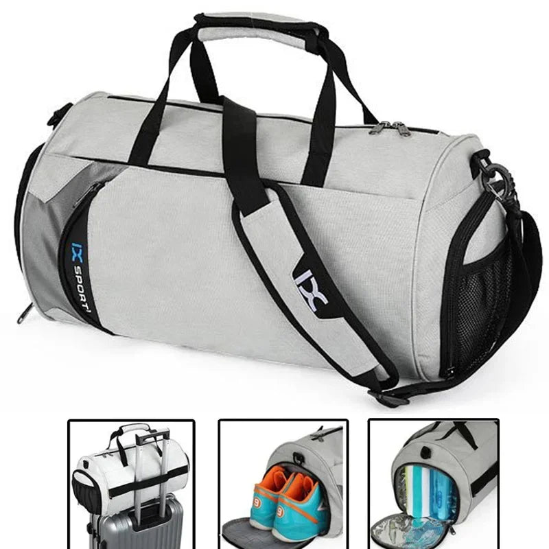 Men’s Travel Duffel Bag – Gym, Fitness, Wet/Dry, Shoe Compartment - Evallys.com