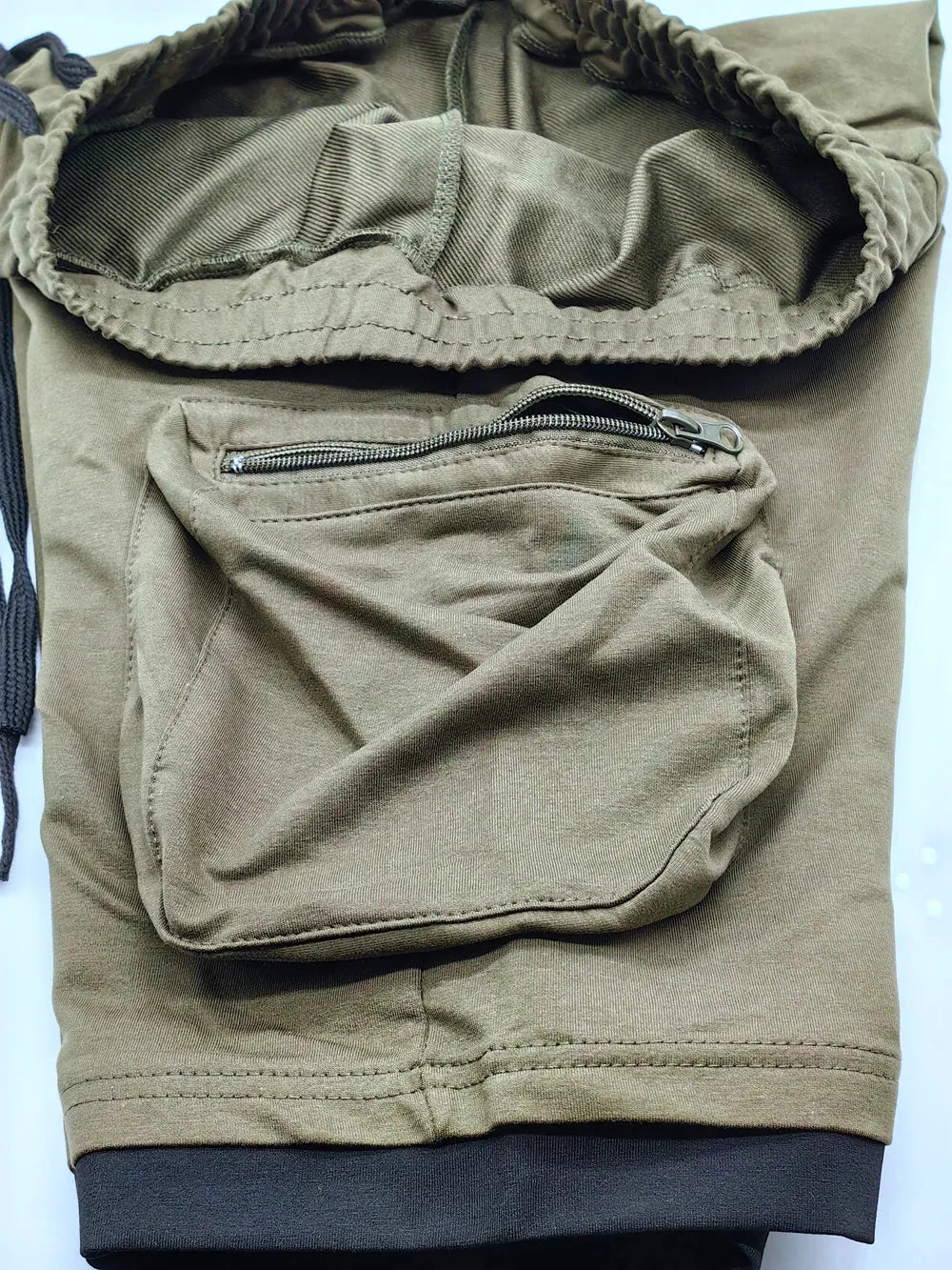 Mens Summer Cargo Shorts Cotton Workout Fitness Shorts Breathable Jogger Training Gyms Bodybuilding Multi Pocket Yellow Shorts - Evallys.com