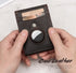 RFID Cowhide Leather Small Wallets AirTag high quality Man's Card Holders Short Wallets Money Clips Women - Evallys.com