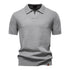 AIOPESON Men's Summer Breathable Polo Shirt Short Sleeve Solid Color Casual Polo Shirts for Men Lightweight Stretch Polo ﻿ - Evallys.com