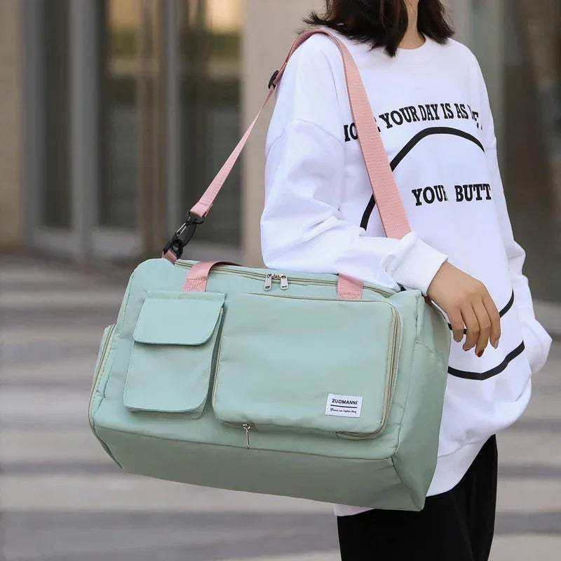 UNIXINU Women’s Travel Duffle Bag – Weekender with Shoe Compartment - Evallys.com