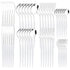 48pcs Black Gold Cutlery Set Knife Fork Coffee Spoon Dinnerware Stainless Steel Tableware Flatware Western Kitchen Silverware