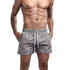 Mens Swim Trunks with Mesh Lining Side Pockets Solid Beach Shorts Quick Dry Lightweight Drawstring Board Shorts Summer Swimwear - Evallys.com