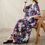 Bohemian Summer Maxi Dress – Vintage Loose Beach Streetwear - Evallys.com