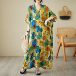 Bohemian Summer Maxi Dress – Vintage Loose Beach Streetwear - Evallys.com