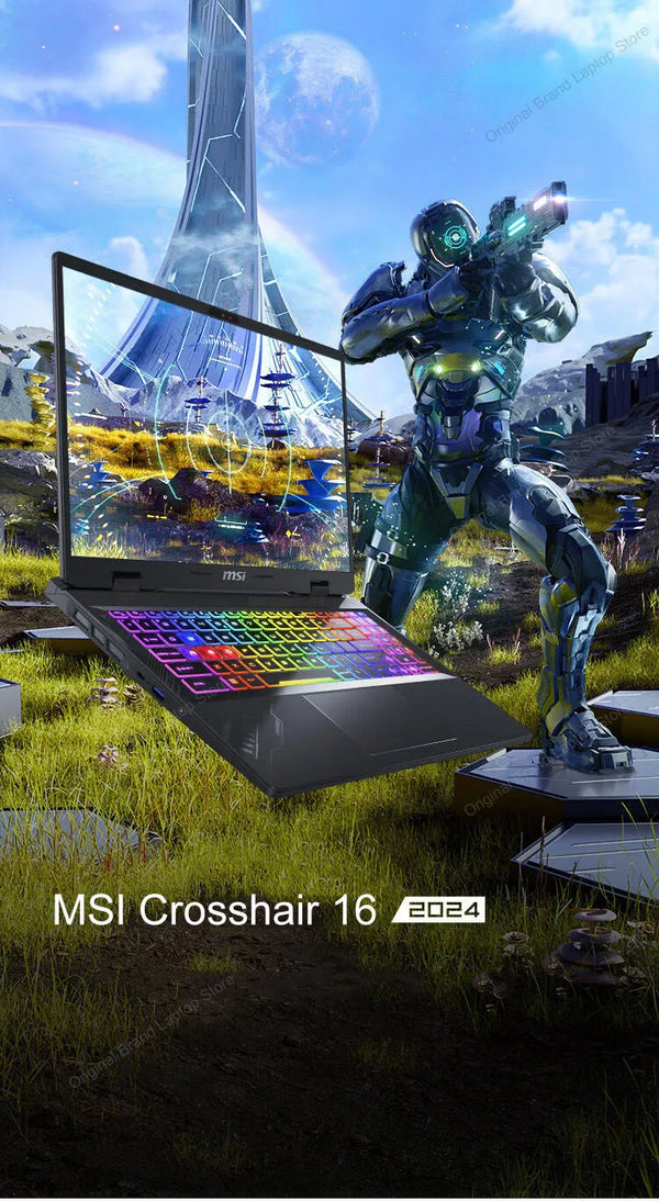 2024 MSI Crosshair 16 HX Laptop 16 Inch 2.5K QHD 240Hz IPS Screen Netbook i7-14700HX 16GB 1TB RTX4060 Notebook Gaming Computer - Evallys.com # #