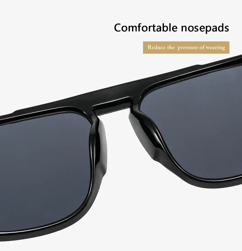 SORVINO Oversized Red Square Rivets Sunglasses Fashion Women Vintage Brand Designer Men Trendy Yellow Sun Glasses Shades UV400 - Evallys.com