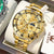 OLEVS Men's Watches Top Brand Luxury Watch for Men Original Waterproof Stainless Steel Chronograph Moon Phase Date Rota Dial - Evallys.com