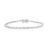 .925 Sterling Silver 1.0 cttw Miracle-Set Diamond "U" Link Bracelet(I-J Color, I3 Clarity) -7.25" - Evallys.com # #