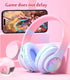RGB Bluetooth Wireless Headphones For Girls Children's Headset with Microphone Support SD Card HIFi Stereo Gaming Earphone - Evallys.com