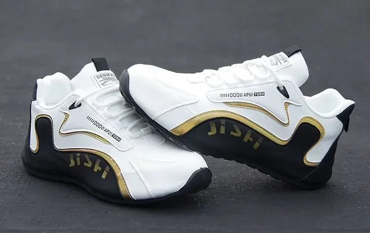 Men's PU Leather Waterproof Sneakers Casual Sports Shoes Men Lightweight Breathable Flat Non-slip Tenis Shoes Zapatillas Hombre - Evallys.com