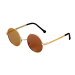 Steampunk Small Round Sunglasses Men 2022 Brand Vintage Metal Mirror Film Women Sun Glasses Cool Circle Shade Eyewear Male UV400 - Evallys.com