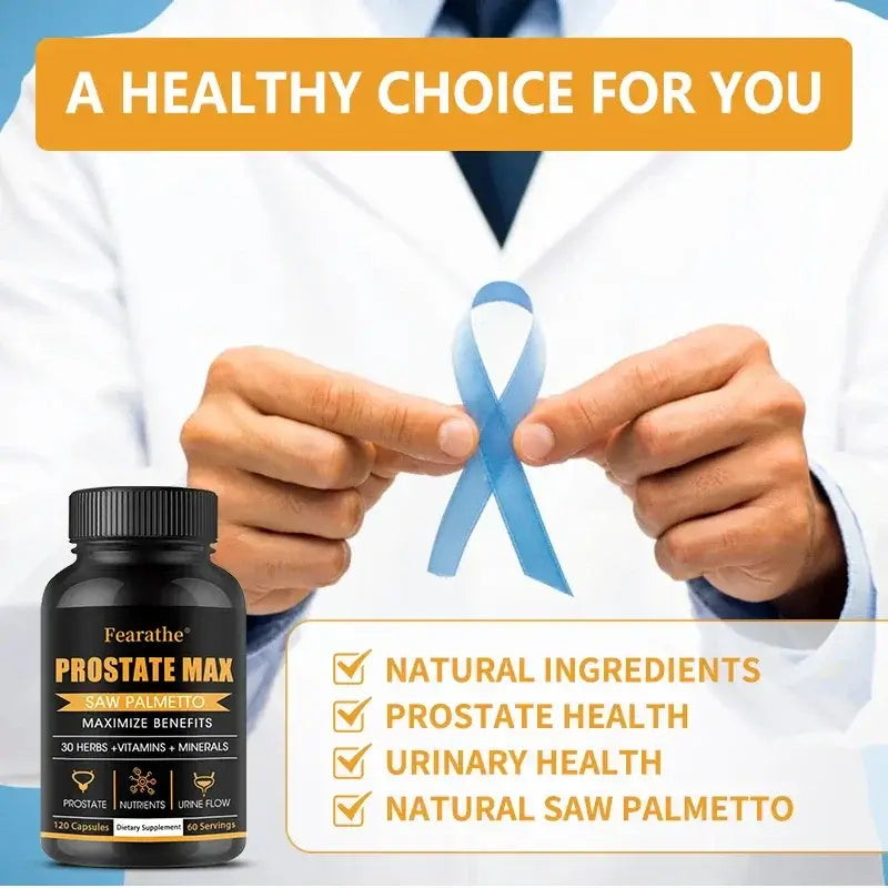 Saw Palmetto Prostate Supplement for Men – Urinary & Hair Health Support
