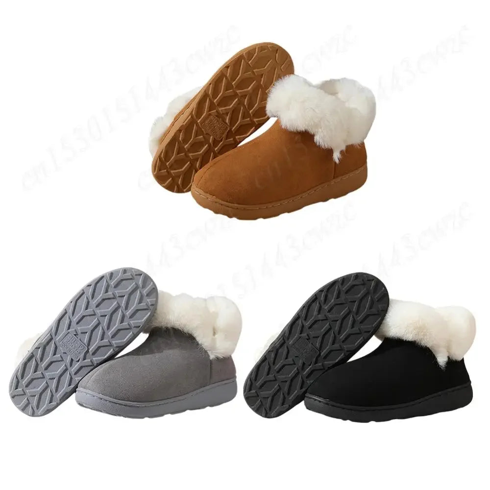 2024 New Women Snow Boots Casual Plush Warm Classic Thickened Cotton Shoes Classic Winter Thick-soled Women's Ankle Boots - Evallys.com