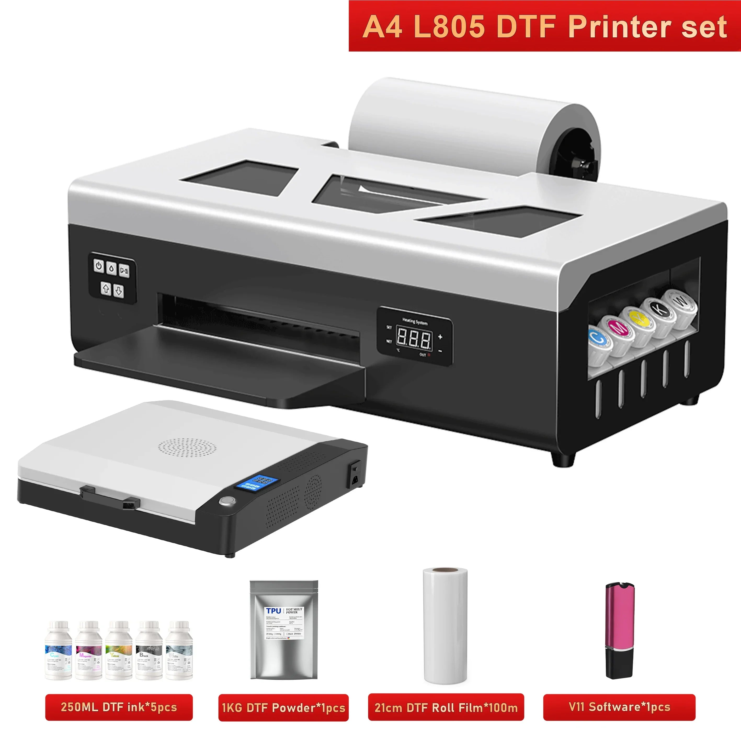 A3 XP600 DTF Printer A4 L805 DTF Printer T shirt Printing Machine Impresora dtf Directly to Film Printer A3 A4 UV DTF Printer - Evallys.com