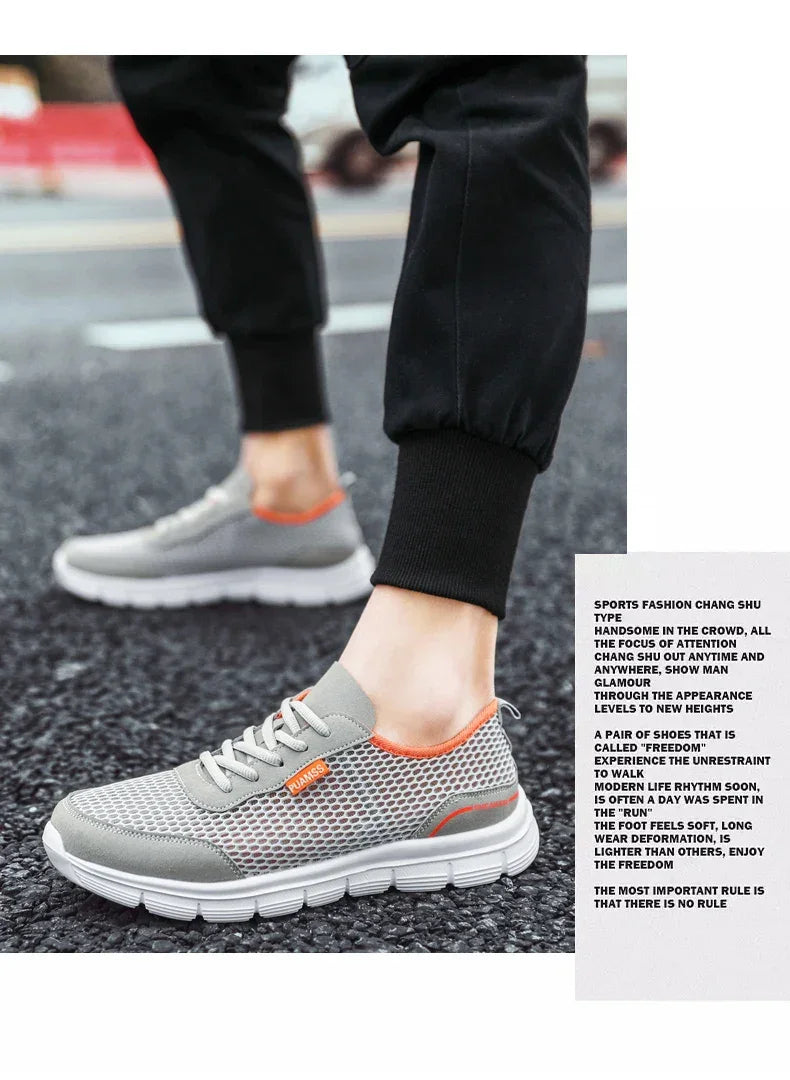 Men’s Summer Mesh Running Shoes – Lightweight Breathable Sneakers - Evallys.com