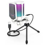 FIFINE Ampligame USB Microphone for Gaming Streaming with Pop Filter Shock Mount&Gain Control,Condenser Mic for PC/MAC - Evallys.com