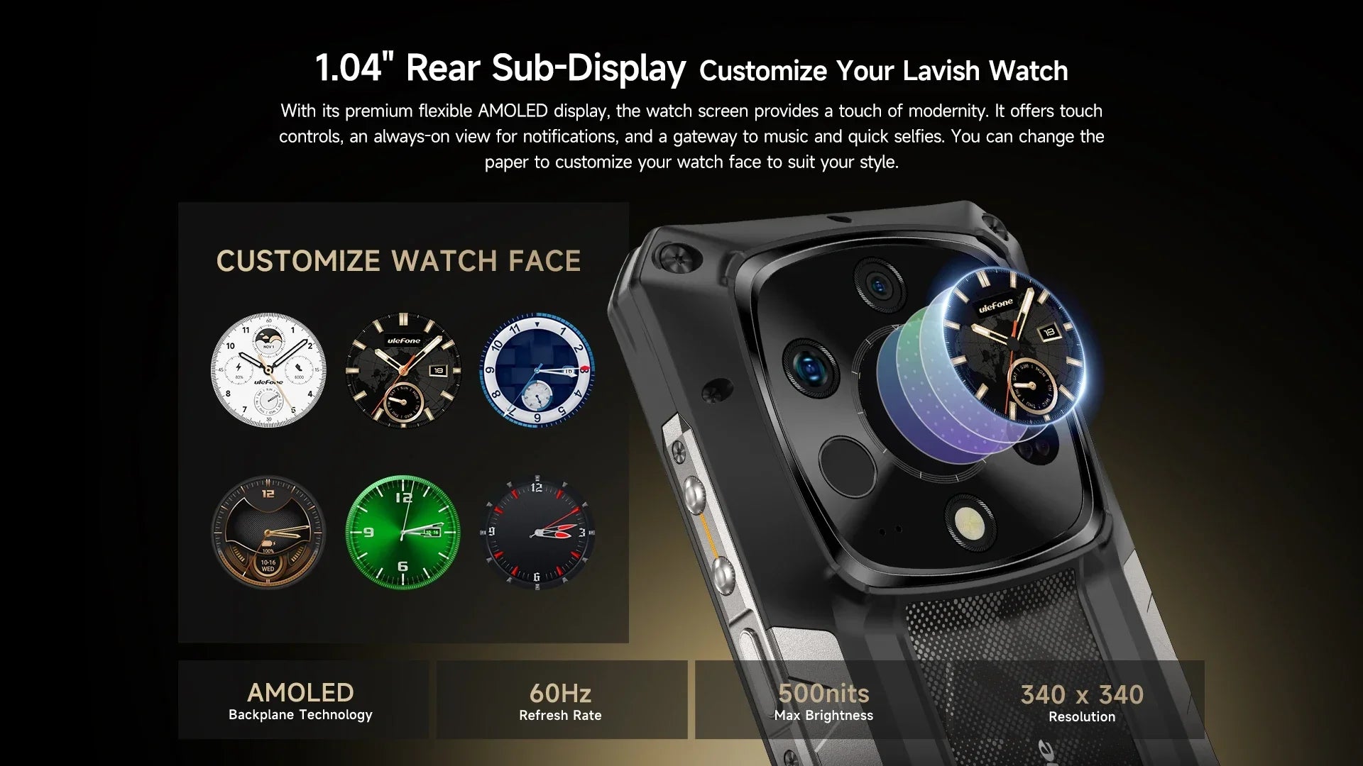 Ulefone Armor 28 Ultra 5G AI Thermal Imaging Rugged Phone Dimensity 9300+ 1TB ROM 32GB RAM Android Smartphone AMOLED Mobile - Evallys.com