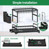 Dish Drying Rack Multifunctional Kitchen With Drainboard, Space-Saving 2-Tier Dish Drying Rack With Utensil Holder