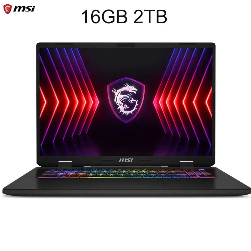 2024 MSI Sword 16 HX Laptop 16 Inch 2.5K QHD 240Hz IPS Screen Notebook i7-14700HX 16GB 1TB SSD RTX4070 Gaming Netbook Computer - Evallys.com