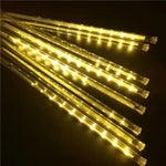 LED Meteor Shower Rain Lights Waterproof Falling Raindrop Fairy String Light Christmas Decoration Outdoor Holiday Party Patio - Evallys.com