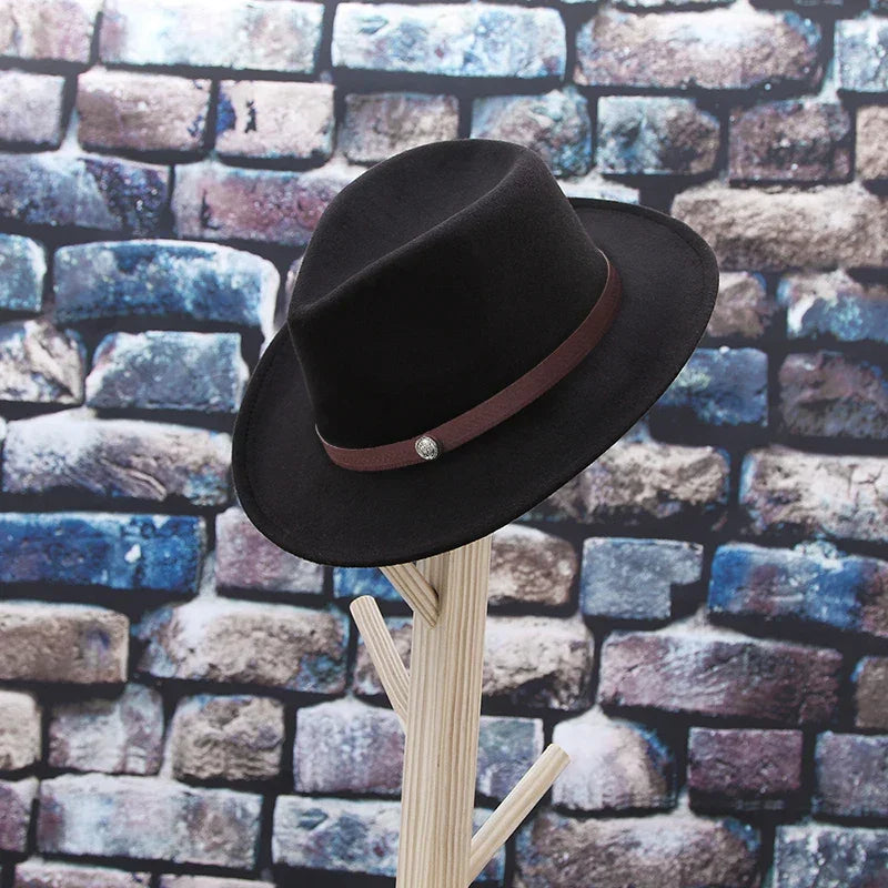 GEMVIE Western Fedora Cowboy Hat – Unisex Wide Brim Sombrero - Evallys.com