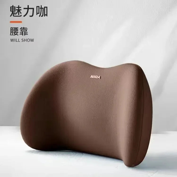 Car Headrest/Lumbar Support Car Neck Pillow Waist Cushion Driver Seat Backrest Car Cushion Driving Lumbar Support Waist Support - Evallys.com