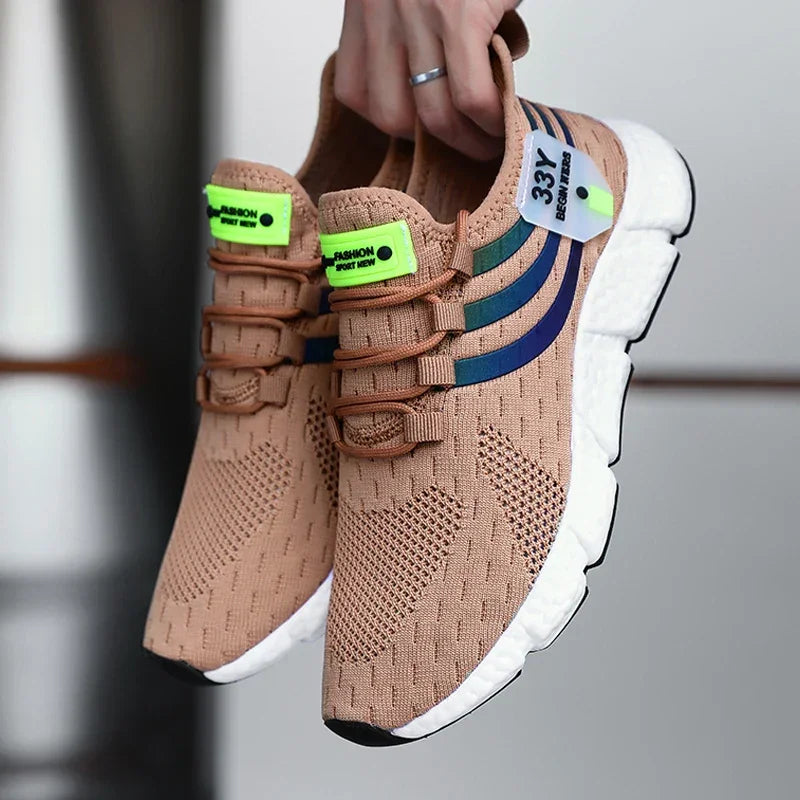 Men’s Lightweight Mesh Sneakers – Breathable Summer Running Shoes - Evallys.com