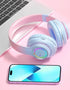 RGB Bluetooth Wireless Headphones For Girls Children's Headset with Microphone Support SD Card HIFi Stereo Gaming Earphone - Evallys.com