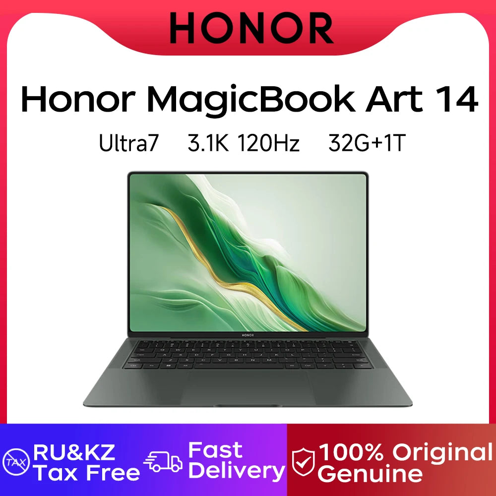 Honor Laptop MagicBook Art 14 2024 Model 14.6-inch OLED Touchscreen Ultra5 /Ultra7 16GB/32GB 1TB/2TB 120 Hz 3.1K Screen Laptop - Evallys.com # #