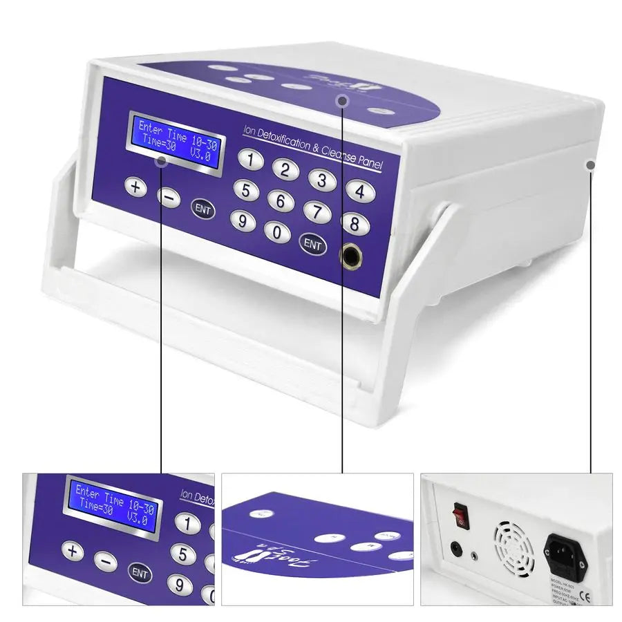 Foot Bath Detox Machine, Foot Spa Mchine for Home Use, Ionic Detox Foot Bath System, Include Collapsible Basin, Far Infrared Bel