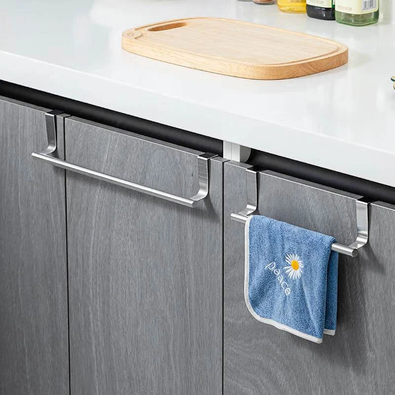 Kitchen Towel Holder Stainless Steel Towel Rack Under Sink Organizer Bathroom Towel Holder Sink Accessories SNJ004