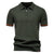 AIOPESON Men's Solid Color Sport Zipper Polo Shirt Athletic Social Polo Shirts for Men Office Slim Fit Polo - Evallys.com