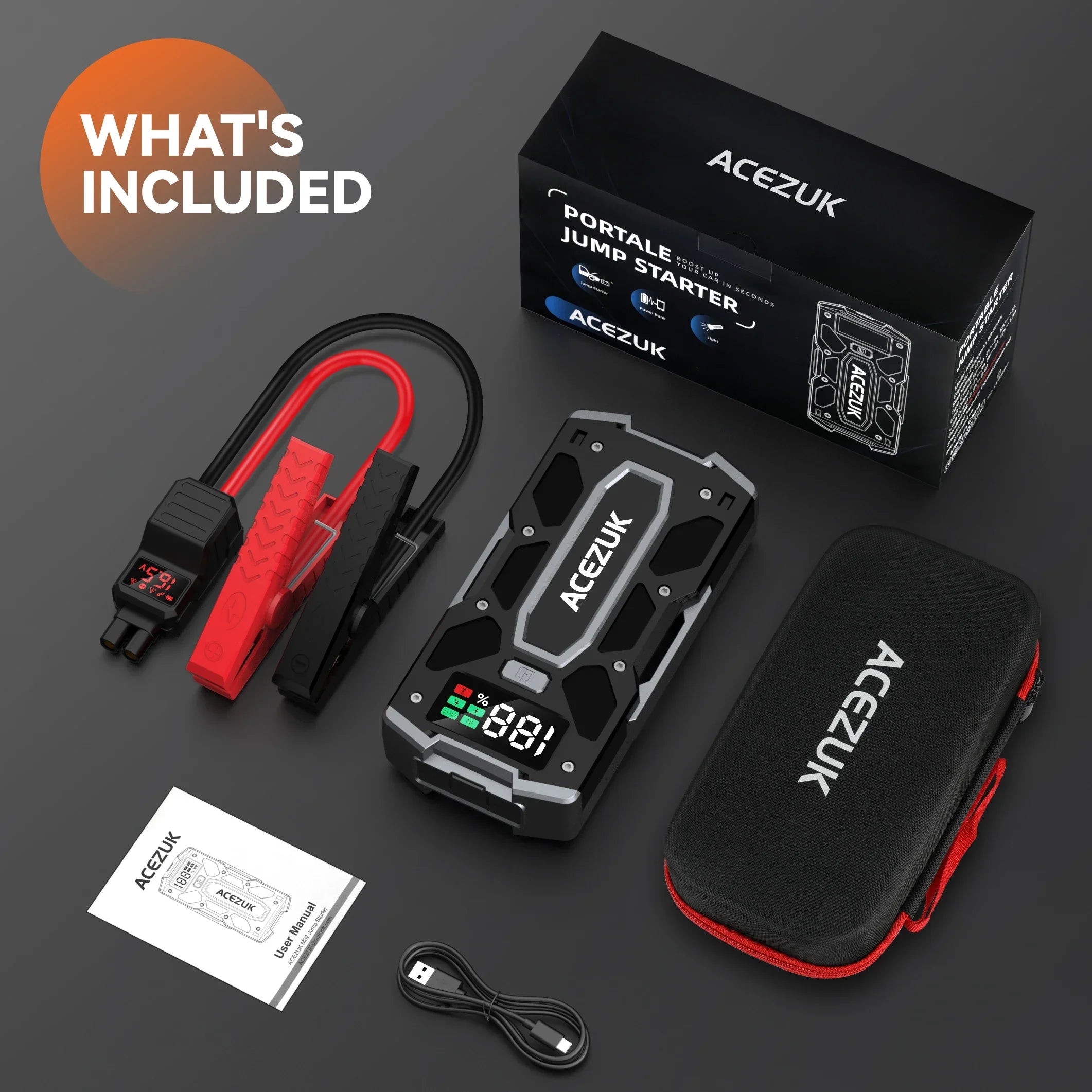 4000A Car Jump Starter Power Bank 12V 21800mAh Starting Device Emergency Car Battery Charger Booster Buster For 10L 8.0L - Evallys.com