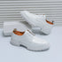 Mens Oxford White Leather Shoes Whole Luxury Formal Business Wedding Dress Shoes for men Thick bottom Casual Original Moccasins - Evallys.com