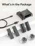 vernee V10 Wireless Lavalier Microphone 60M Noise Cancellation Vlog Short Video Recording Mini Mic for iPhone/Android - Evallys.com