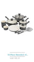 Rametto Professional Grade 8-Piece Cookware Set Anodized Aluminum Enamel Cast Iron Stainless Steel Oven Safe Dishwasher Safe - Evallys.com