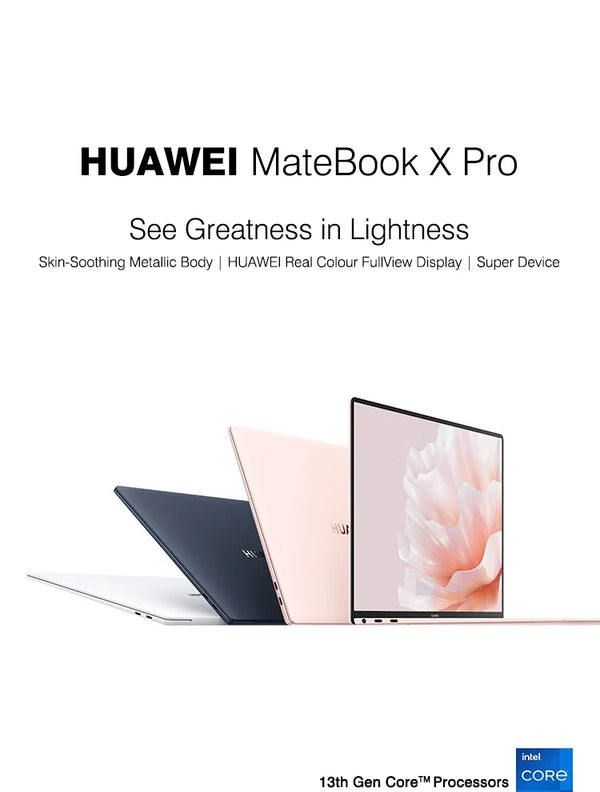 2023 HUAWEI MateBook X Pro Laptop 14.2 Inch i7-1360P 16/32GB 1/2TB 3.1k Touch Screen Notebook Primary Color HDR LTPS PC Computer - Evallys.com # #