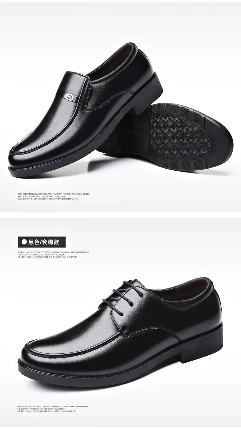 Mens Dress Shoes Men's Formal Original Leather Italian Skin Shoes for Men Elegant Casual Business Luxury Social Male Shoe - Evallys.com