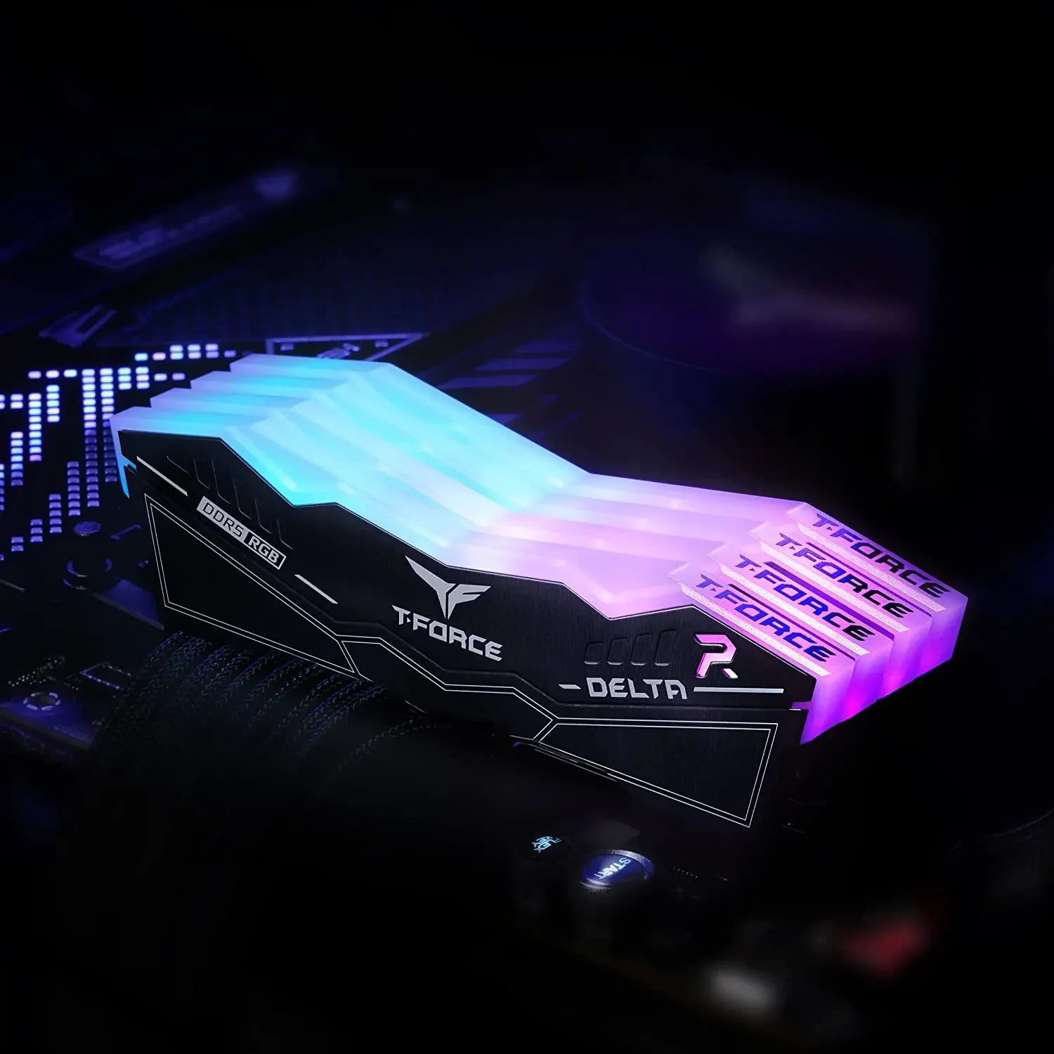 TEAMGROUP T-Force Delta RGB DDR5 Ram 32GB (2x16GB) 6000MHz PC5-48000 CL30 Intel XMP 3.0 & AMD Expo Compatible Desktop Memory - Evallys.com