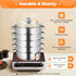 26CM 5 Tier Stainless Steel Steam Cooker Steamer Food Vegetable Pot Kitchen