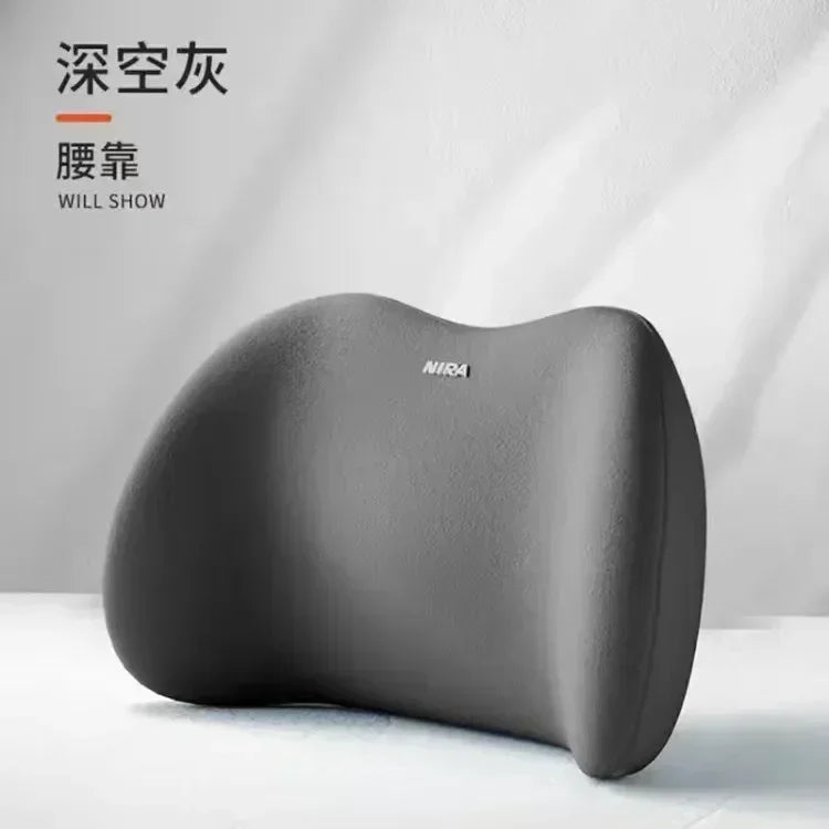Car Headrest/Lumbar Support Car Neck Pillow Waist Cushion Driver Seat Backrest Car Cushion Driving Lumbar Support Waist Support - Evallys.com